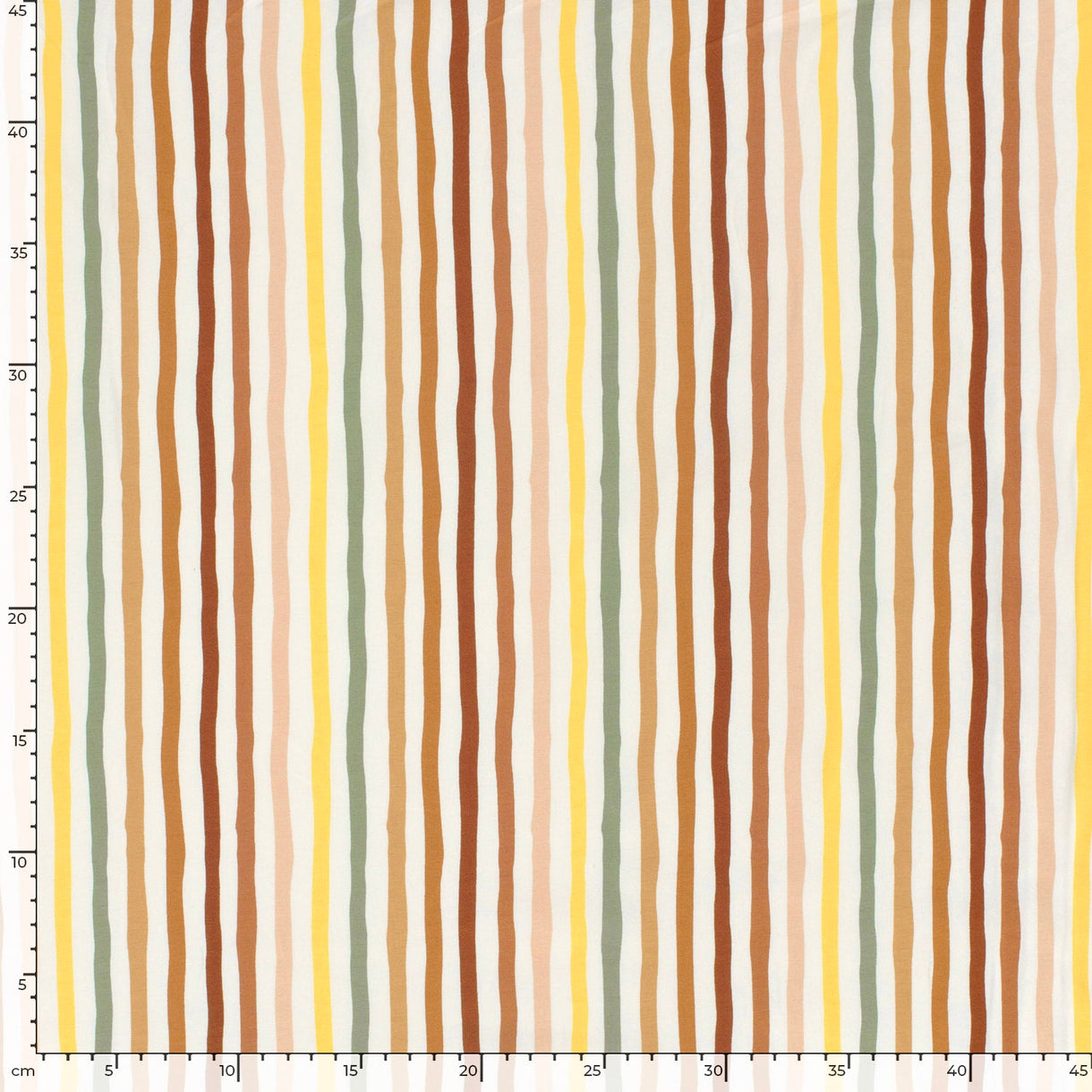 Pink multi stripe cotton jersey Cherry Fabrics