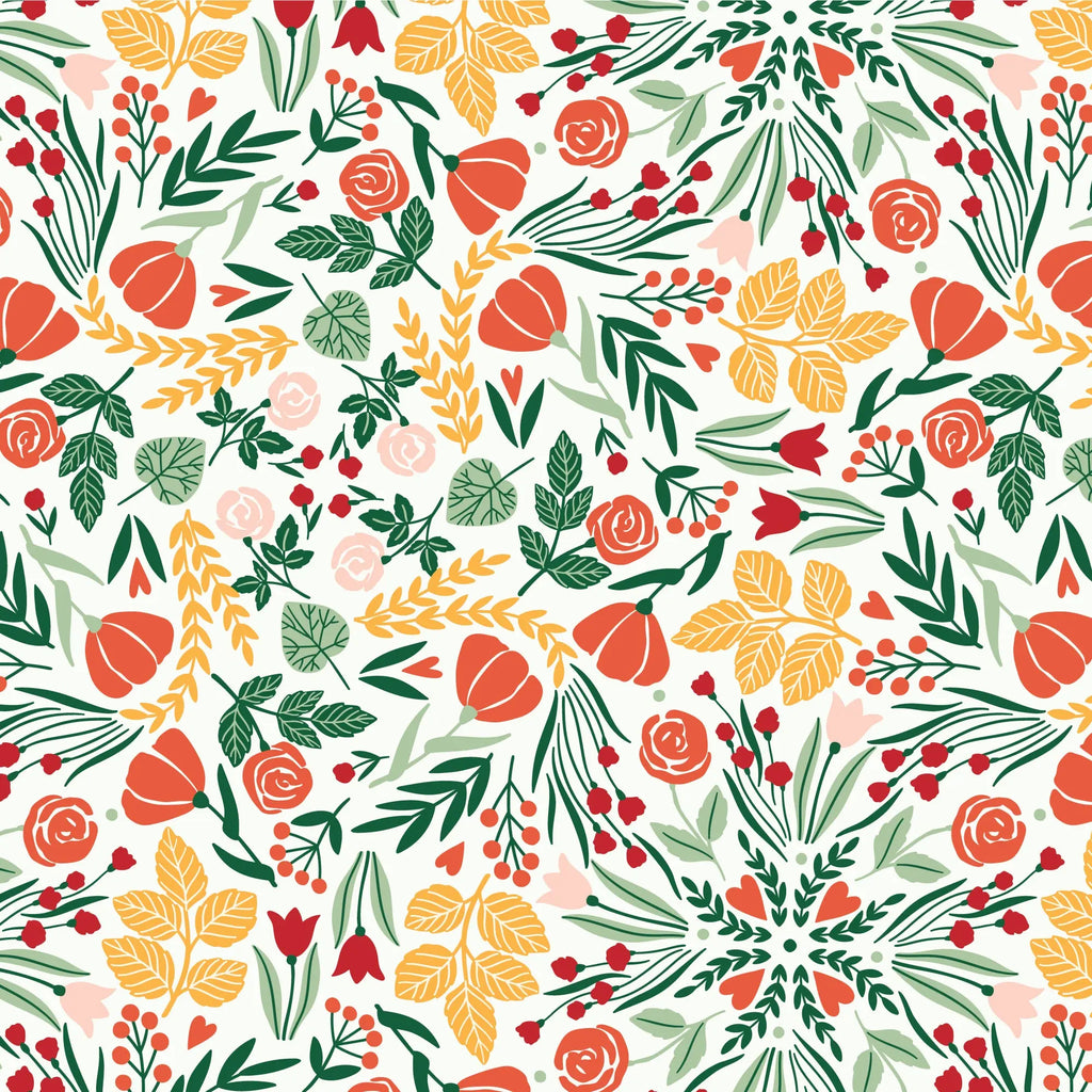 Blossom organic cotton - Cloud 9 Cherry Fabrics