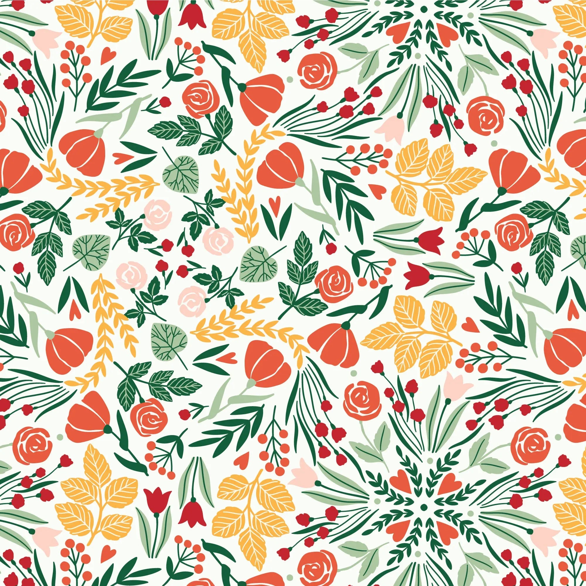 Blossom organic cotton - Cloud 9 Cherry Fabrics