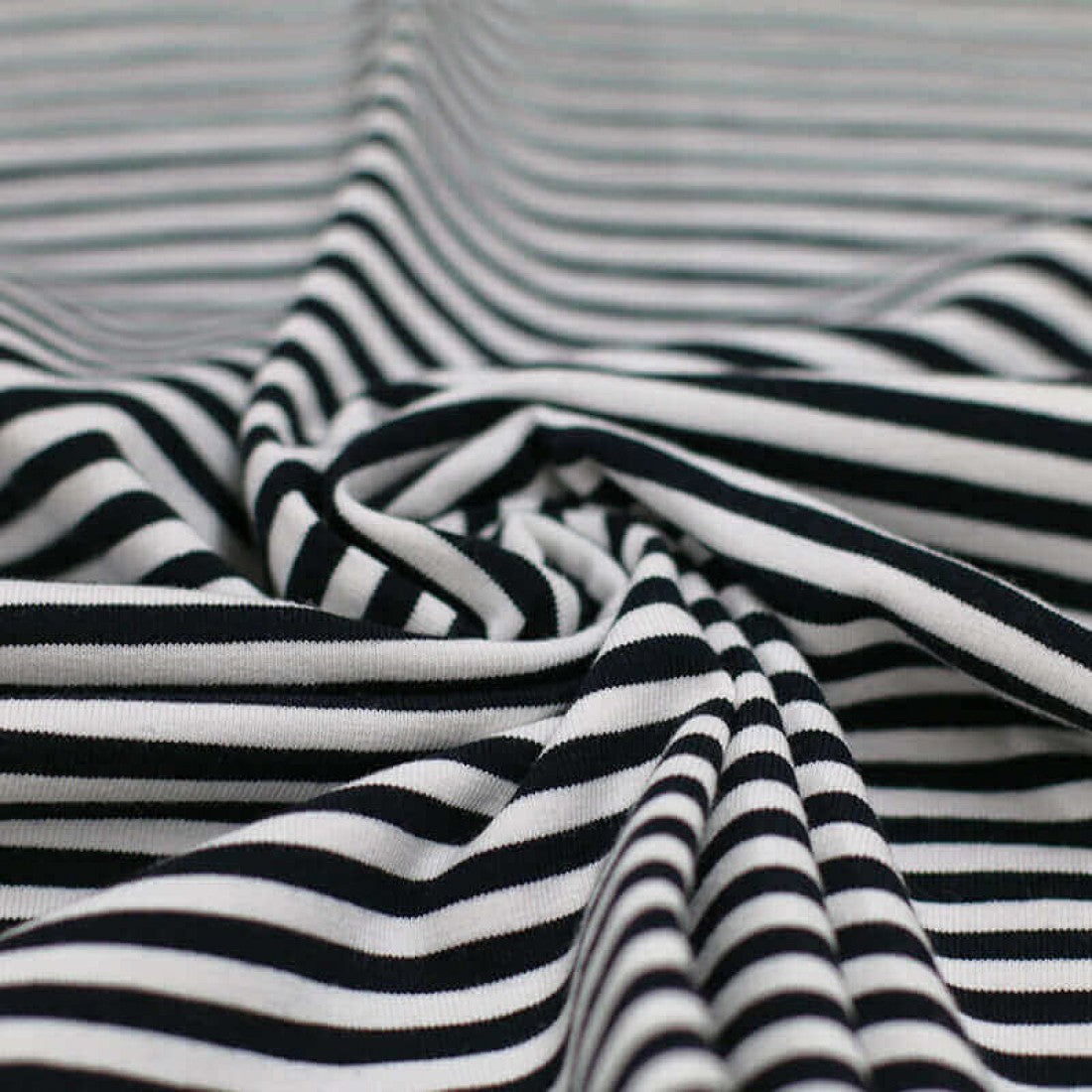 Yarn dyed stripes cotton jersey Cherry Fabrics