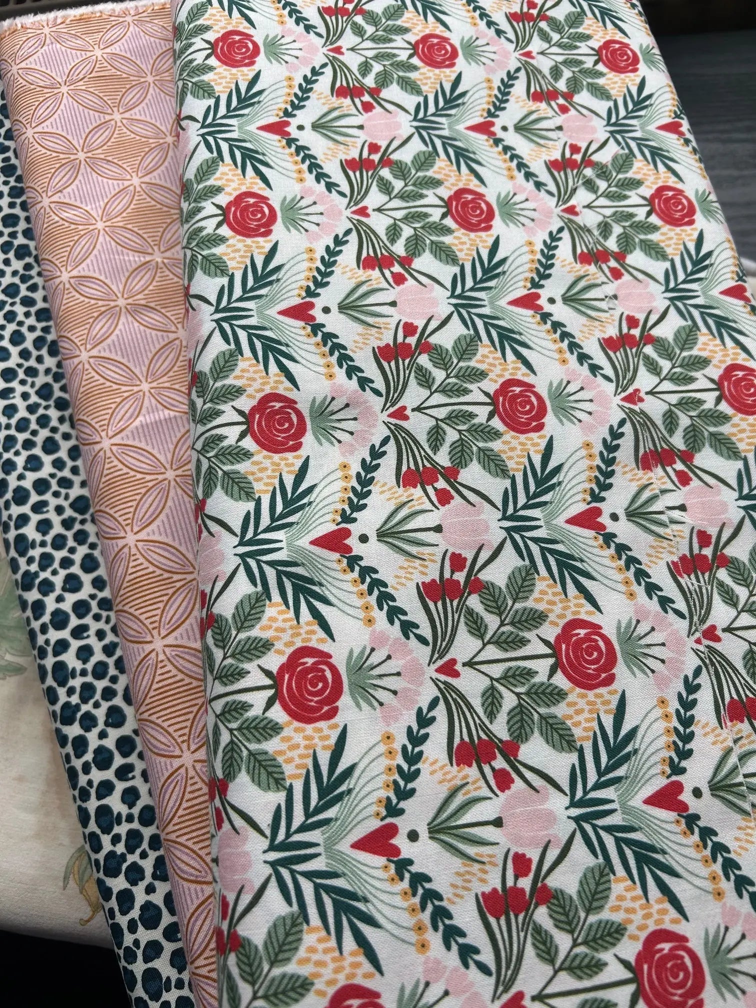 Flourish organic cotton - Cloud 9 Cherry Fabrics