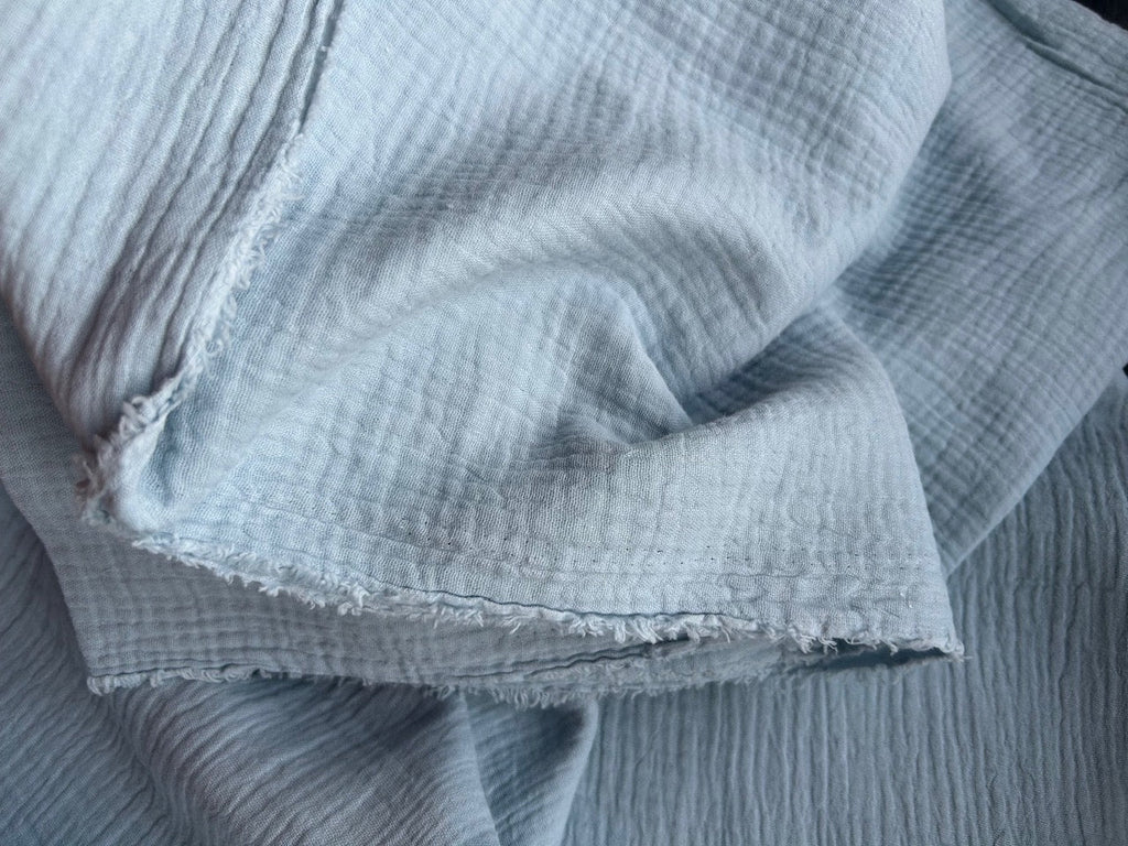 Pale blue double gauze Cherry Fabrics