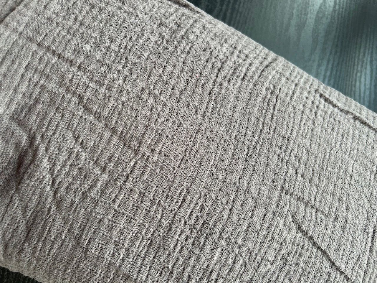 Charcoal double gauze Cherry Fabrics