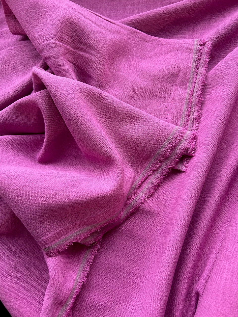 Azalea linen viscose slub Cherry Fabrics