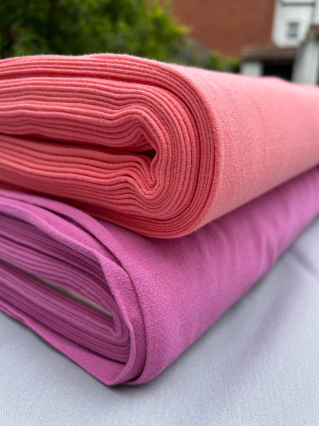 Azalea linen viscose slub Cherry Fabrics
