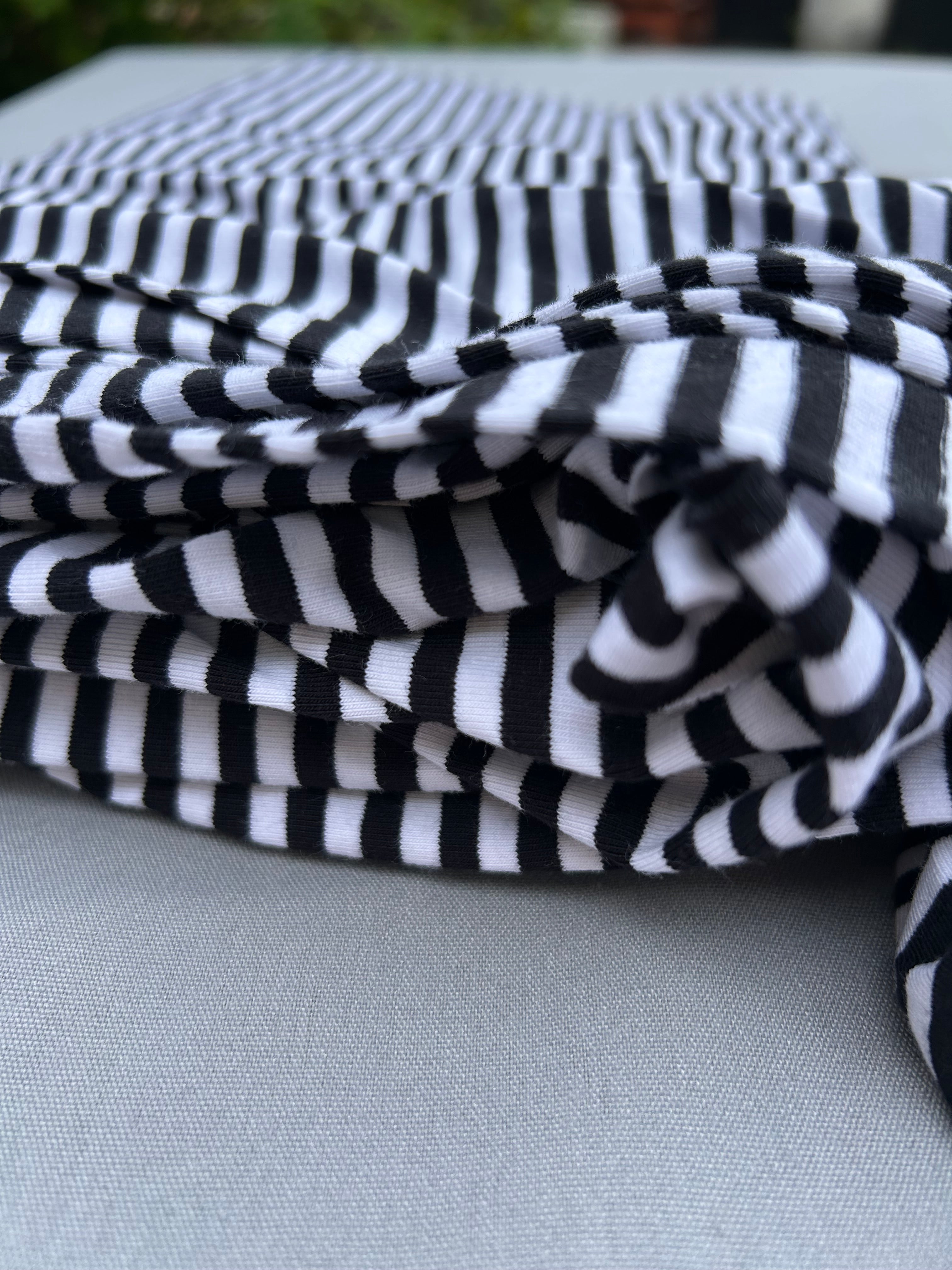 Yarn dyed stripes cotton jersey Cherry Fabrics
