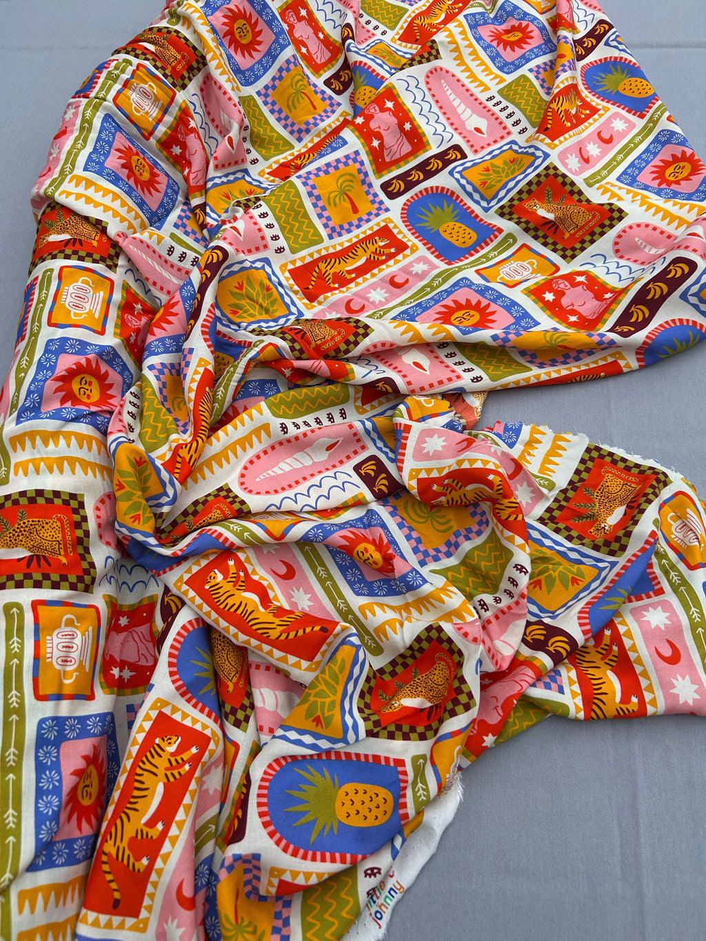 Summer holiday viscose lawn Cherry Fabrics