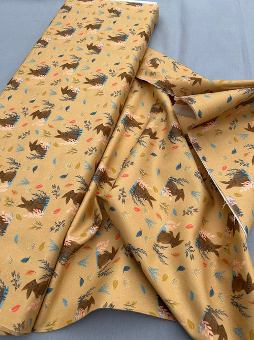 Bunny Hops organic cotton - Cloud 9 Cherry Fabrics