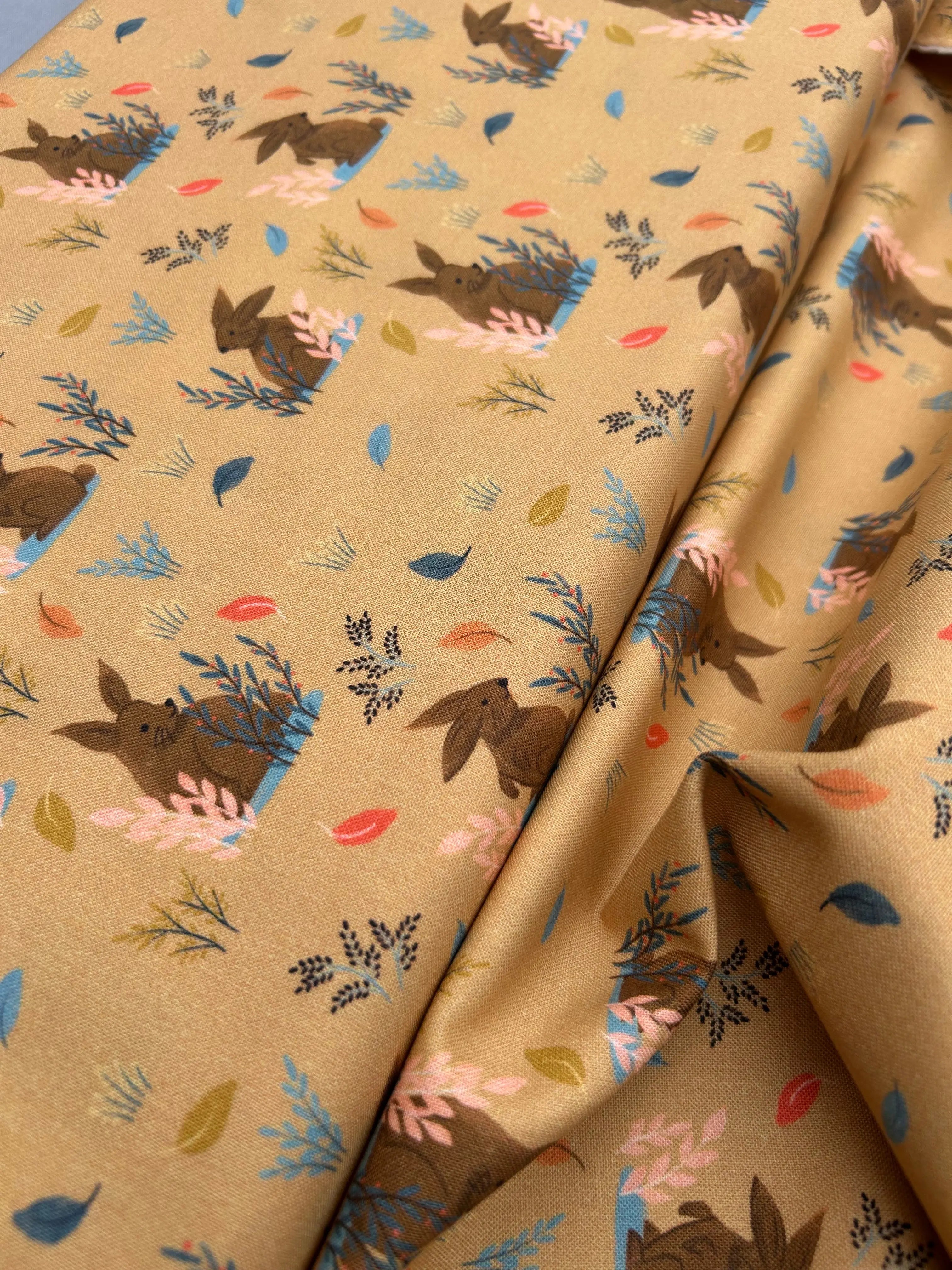 Bunny Hops organic cotton - Cloud 9 Cherry Fabrics