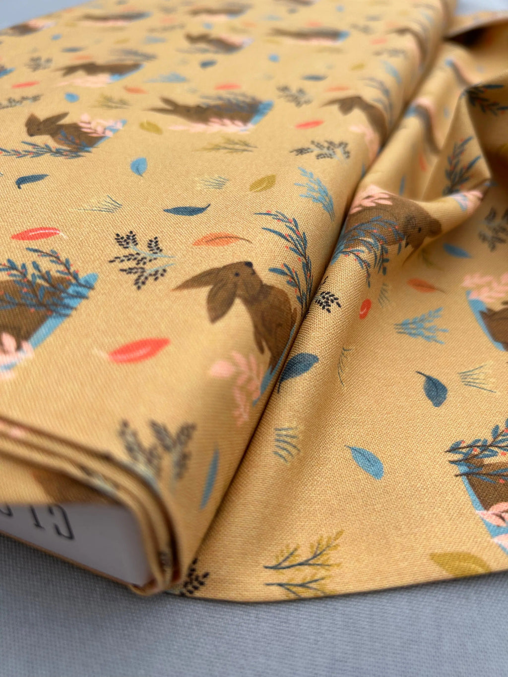 Bunny Hops organic cotton - Cloud 9 Cherry Fabrics
