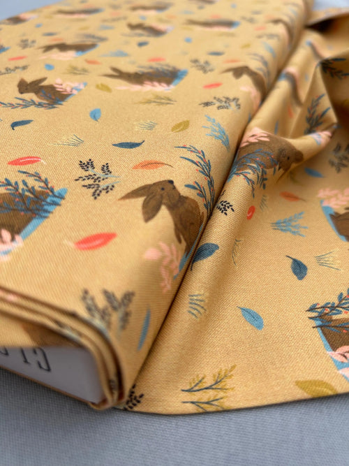 Bunny Hops organic cotton - Cloud 9 Cherry Fabrics
