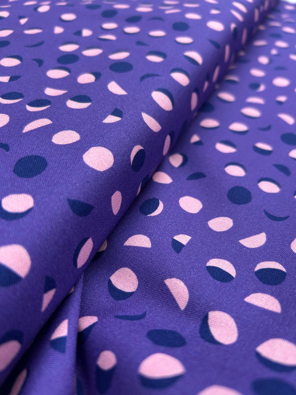 Moon Phases organic cotton - Cloud 9 Cherry Fabrics