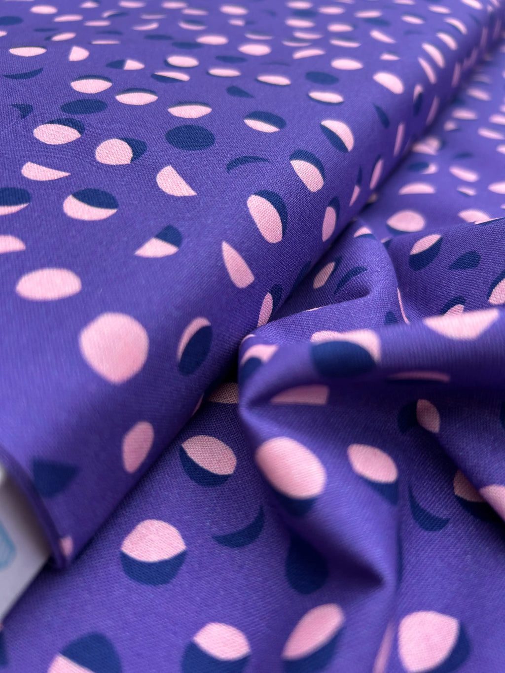 Moon Phases organic cotton - Cloud 9 Cherry Fabrics