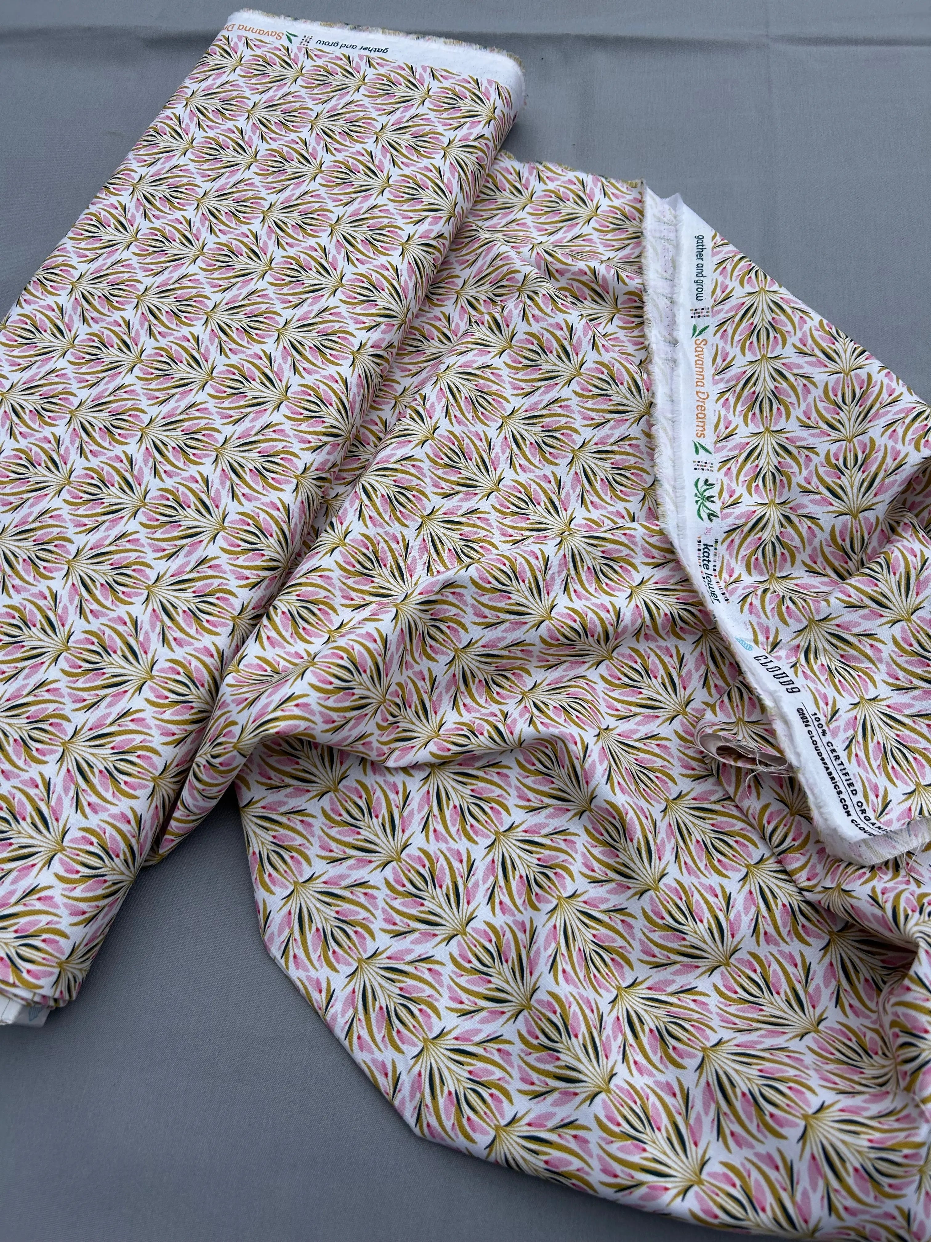 Gather & Grow organic cotton - Cloud 9 Cherry Fabrics
