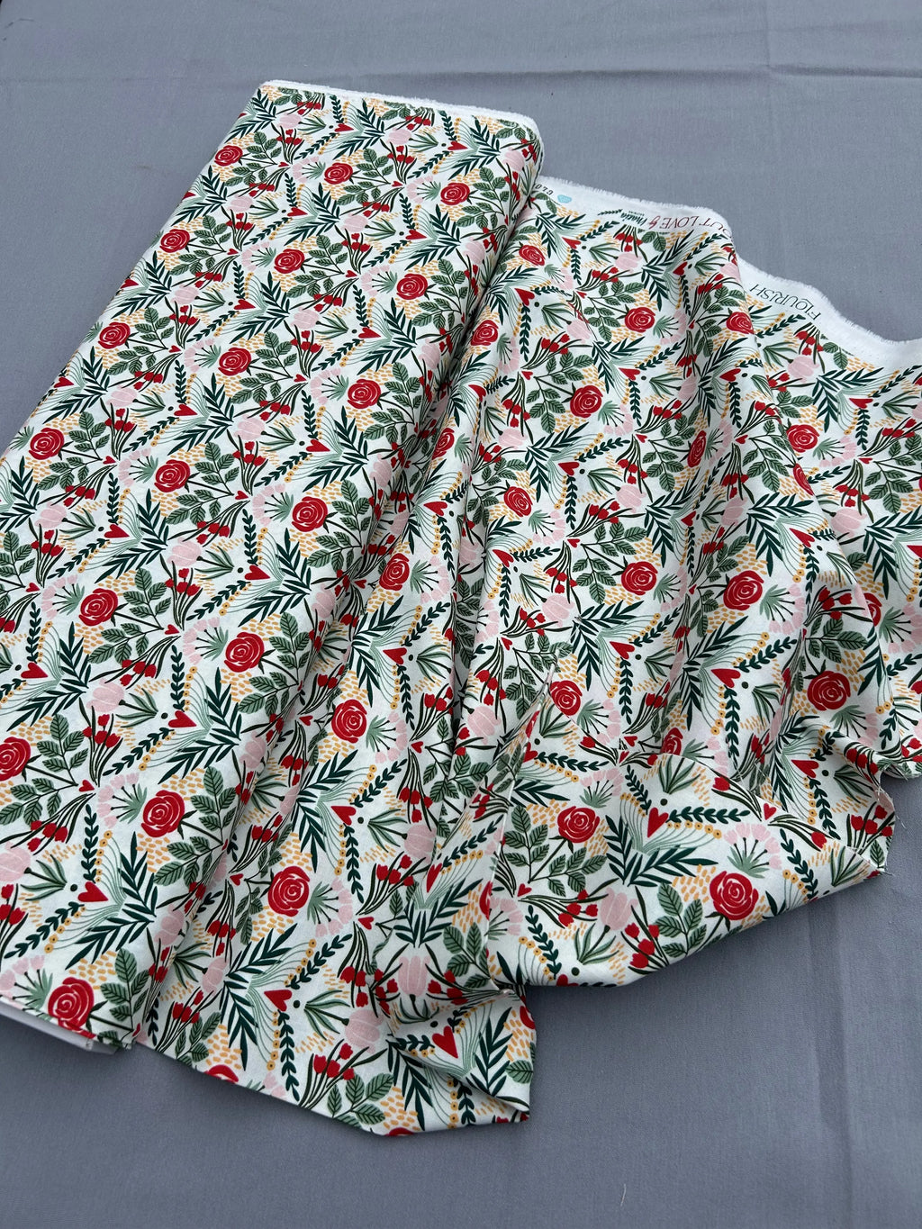 Flourish organic cotton - Cloud 9 Cherry Fabrics